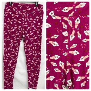 Lularoe Ice Cream Cone Leggings Tall 